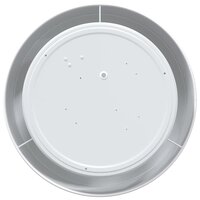 Plafondlamp vlakke montage &Oslash; 30 cm E27 stof wit 3