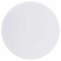 Plafondlamp vlakke montage &Oslash; 30 cm E27 stof wit 4