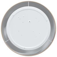 Plafondlamp vlakke montage &Oslash; 30 cm E27 stof taupe 3