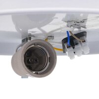 Plafondlamp vlakke montage &Oslash; 38 cm E27 stof zwart 6