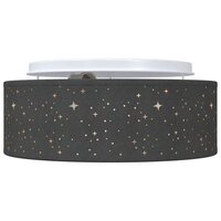 Plafondlamp met sterrenlampscherm &Oslash; 30 cm E27 stof zwart 2