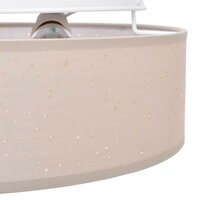 Plafondlamp met sterrenlampscherm &Oslash; 30 cm E27 stof taupe 5