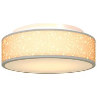 Plafondlamp met sterrenlampscherm &Oslash; 38 cm E27 stof grijs 7