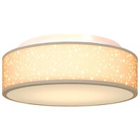 Plafondlamp met sterrenlampscherm &Oslash; 38 cm E27 stof taupe 7