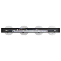 Plafondlamp met verstelbare glazen lampenkap E27 antraciet 5