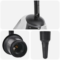 Plafondlamp met verstelbare glazen lampenkap E27 antraciet 6