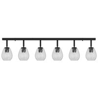 Plafondlamp met verstelbare glazen lampenkap E27 antraciet 3