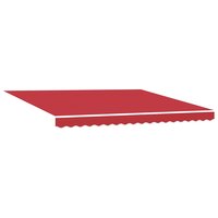 Luifel automatisch uitschuifbaar 400x300 cm rood 4
