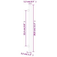 Handvatten 10 st 224 mm roestvrij staal goudkleurig 8
