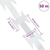 Prikkeldraad 50 m BTO-22 Gegalvaniseerd Staal 4