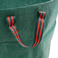 Tuinafvalzakken 12 st met handgrepen vouwbaar rond 300 L groen 7