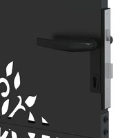 Tuinpoort Anders Zwart 100 x 100 cm Poedergecoat staal 6