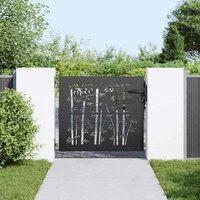 Tuinpoort Anders met slot Zwart 105 x 100 cm Poedergecoat staal 2
