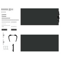 Tuinpoort met slot Zwart 105 x 100 cm Poedergecoat staal 7