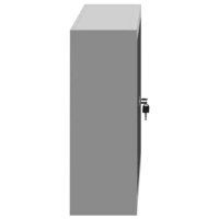 Gereedschapskast wandgemonteerd 100x20x55 cm staal zwart 7