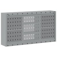Gereedschapskast wandmontage pegboard 100x20x55 cm staal zwart 5