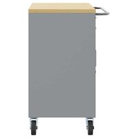 Gereedschapskast met wielen en slot 75x45x85 cm staal rood 6