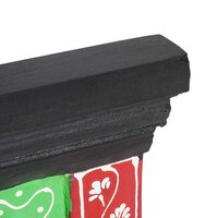 Wandkapstok met 4 Haken 80x25x2 cm Massief Mango &amp; Samengesteld Hout 4