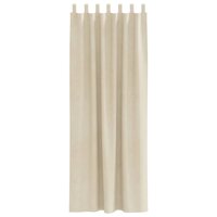 Gordijnen 2 st verduisterend met lussen fluweel cr&egrave;mekleurig 2