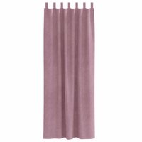 Gordijnen 2 st verduisterend met lussen fluweel donkerroze 2