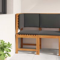 Hoektuinstoel met kussens massief acaciahout 2