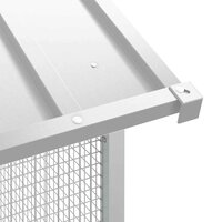 Vogelvoli&egrave;re Grijs 215x110x247 cm Staal 8