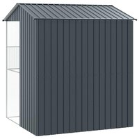 Vogelvoli&egrave;re Antraciet 215x210x247 cm Staal 4