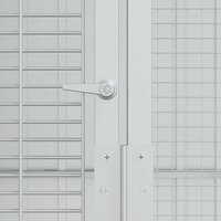 Vogelvoli&egrave;re Grijs 215x310x247 cm Staal 7