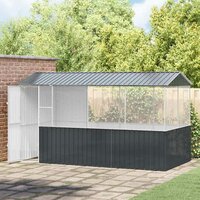 Vogelkooi Antraciet 215x78x200 cm Gegalvaniseerd Staal 2