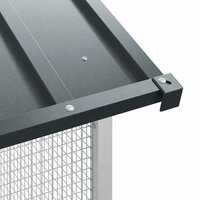 Vogelkooi Anthraciet 215x110x247 cm Staal 8