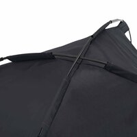 Verhoogd Hondenbed met Afneembaar Dak Zwart Metaal 7