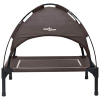 Verhoogd Hondenbed Bruin Polyester, Metaal Middelgroot 3