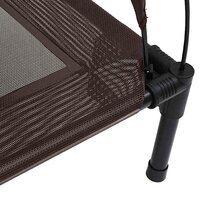 Verhoogd Hondenbed Bruin Polyester, Metaal Middelgroot 5