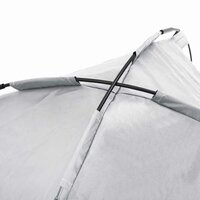 Verhoogd Hondenbed met Afneembaar Dak Zilvergrijs L Staal 7