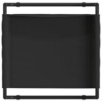 Verhoogd Hondenbed Zwart ML Oxford Stof en Staal 6