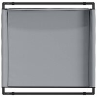 Verhoogd Hondenbed Lichtgrijs M Oxford Stof en Staal 6