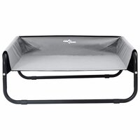 Verhoogd Hondenbed Lichtgrijs ML Oxford Stof en Staal 3