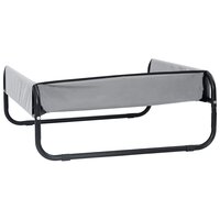 Verhoogd Hondenbed Lichtgrijs ML Oxford Stof en Staal 5