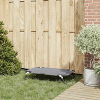 Hond Bed Vouwbaar Lichtgrijs S Oxford Stof en Staal 2