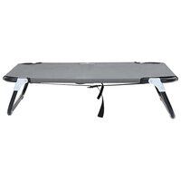 Opvouwbaar Licht Grijs Hondenbed M Oxford Stof en Staal 3