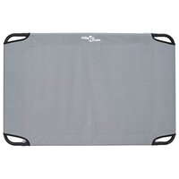 Hondenbed Opvouwbaar Lichtgrijs Metalen frame, stofbed 5