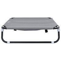 Inklapbaar Hondenbed Lichtgrijs Metalen Frame, Stofbed 4
