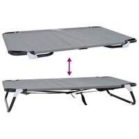 Inklapbaar Hondenbed Lichtgrijs Metalen Frame, Stofbed 7