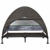 Verhoogd Hondenbed met Afneembaar Dak Bruin XL Staal 3