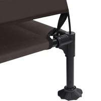 Verhoogd Hondenbed met Afneembaar Dak Bruin XL Staal 6