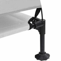 Verhoogd Hondenbed met Afneembaar Dak Zilvergrijs XL Staal 6