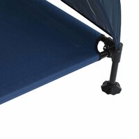 Verhoogd hondenbed met afneembaar dak - Marineblauw - XL - Staal 7