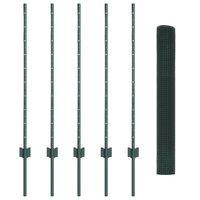 Tuinhek Set Set van 2 Groen Metaal 10 x 1 m Tuinhek 3