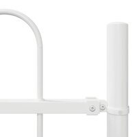 Tuinhek met boog 1,7x0,6 m staal wit 4