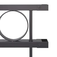 Tuinhek 1,7x1,5 m staal grijs 5